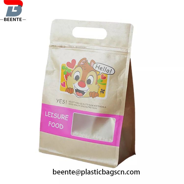 Resealable Packaging Kraft Paper Snacks Mga Coffee Bag