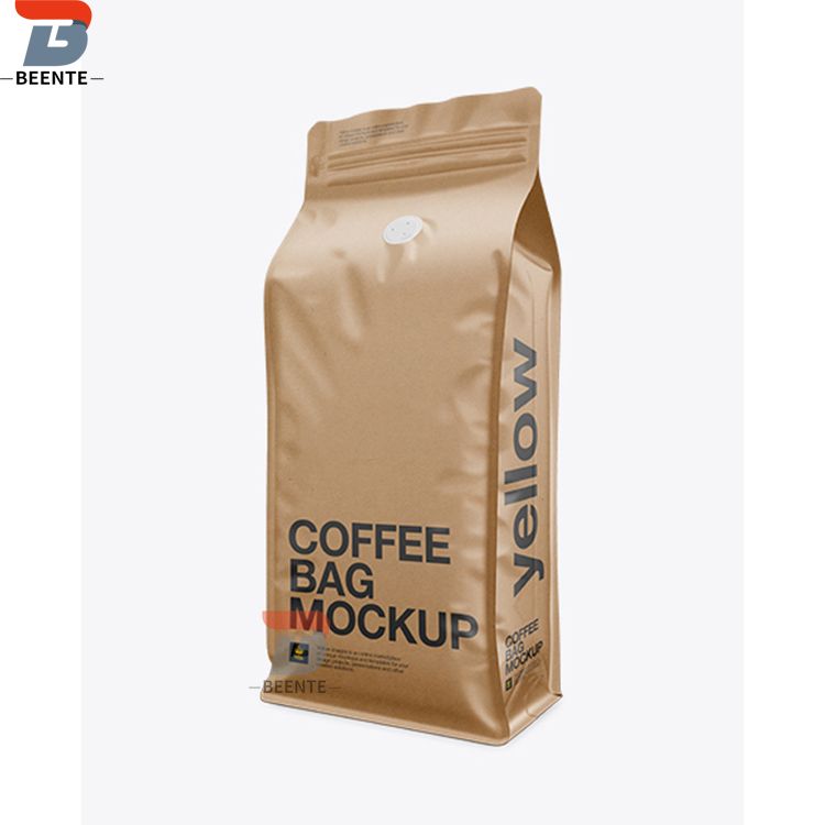 Vacuum seal coffee bags at ground coffee packaging